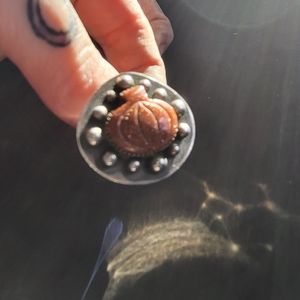 Goldstone Pumpkin Ring